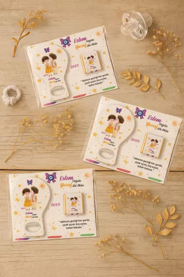 Çikolatalı Balon Açacak Magnet | Yeni Doğan, Baby Shower, Doğum Günü, Diş Buğdayı Hediyesi