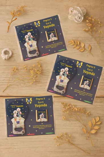 Çikolatalı Balon Açacak Magnet | Yeni Doğan, Baby Shower, Doğum Günü, Diş Buğdayı Hediyesi