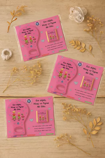 Çikolatalı Balon Açacak Magnet | Yeni Doğan, Baby Shower, Doğum Günü, Diş Buğdayı Hediyesi