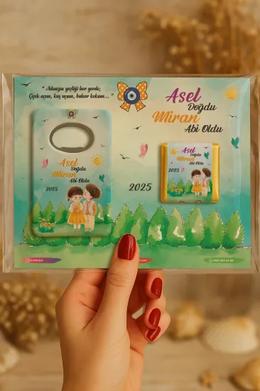 Çikolatalı Açacak Magnet – Bebek Hediyesi Magnet