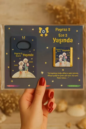 Çikolatalı Açacak Magnet – Bebek Hediyesi Magnet