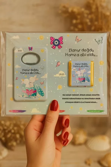 Çikolatalı Açacak Magnet – Bebek Hediyesi Magnet