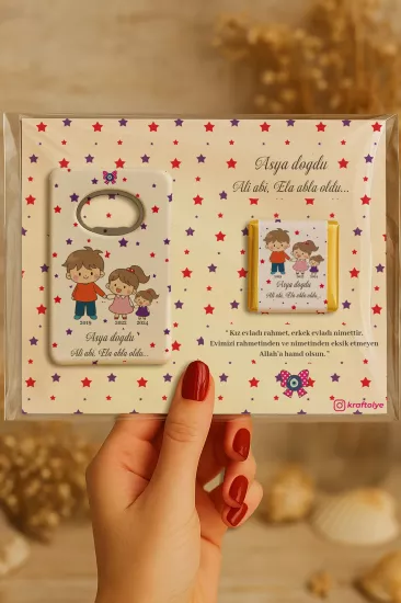 Çikolatalı Açacak Magnet – Bebek Hediyesi Magnet