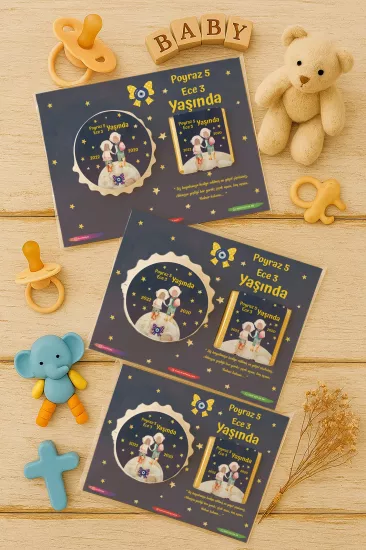 Yeni Doğan ve Baby Shower Çikolatalı Kapak Açacak Magnet Hediyelikleri