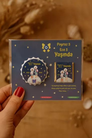 Yeni Doğan ve Baby Shower Çikolatalı Kapak Açacak Magnet Hediyelikleri