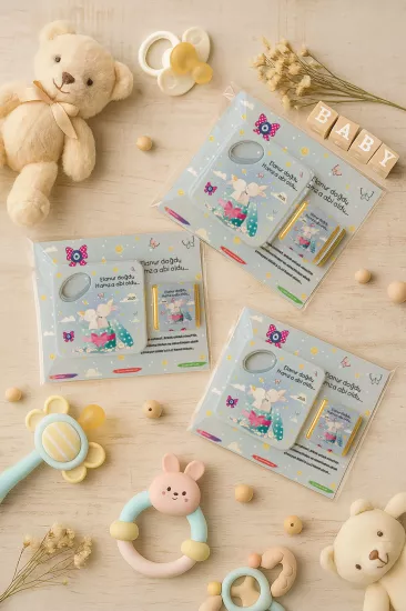 Kişiye Özel Çikolatalı Açacak Magnet – Baby Shower & Yeni Doğan Hediyesi