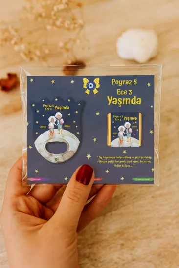Çikolatalı Lale Açacak Magnet Hediyelik
