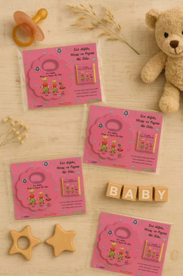 Kişiye Özel Çikolatalı Papatya Açacak Magnet – Bardak Altlığı Hediyelik