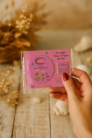 Kişiye Özel Çikolatalı Papatya Açacak Magnet – Bardak Altlığı Hediyelik