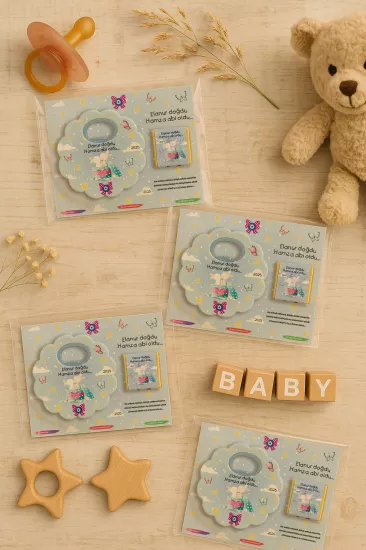 Kişiye Özel Çikolatalı Papatya Açacak Magnet – Bardak Altlığı Hediyelik