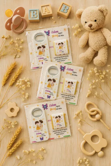Çikolatalı Açacak Magnet | Bebek ve Özel Gün Hediyelikleri