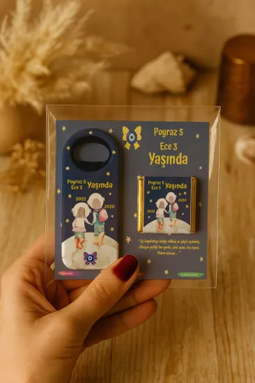 Çikolatalı Açacak Magnet | Bebek ve Özel Gün Hediyelikleri