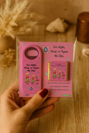 Çikolatalı Açacak Magnet | Bebek ve Özel Gün Hediyelikleri