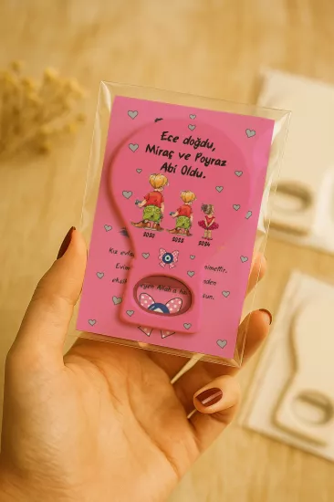 Jelatin Kartlı Bebek Hediyesi Balon Açacak Magnet | Baby Shower – Doğum Günü – Diş Buğdayı