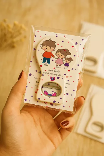Jelatin Kartlı Bebek Hediyesi Balon Açacak Magnet | Baby Shower – Doğum Günü – Diş Buğdayı