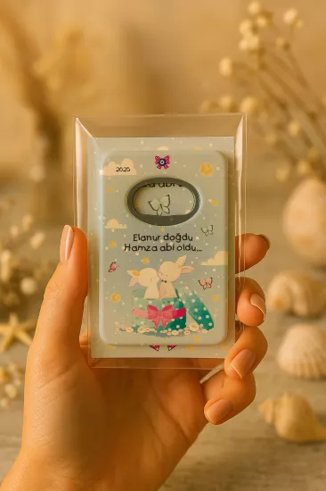 Kartlı Açacak Magnet | Bebek ve Baby Shower Hediyesi