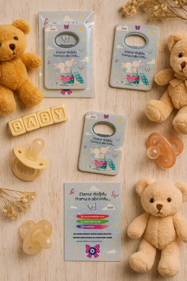 Kartlı Açacak Magnet | Bebek ve Baby Shower Hediyesi