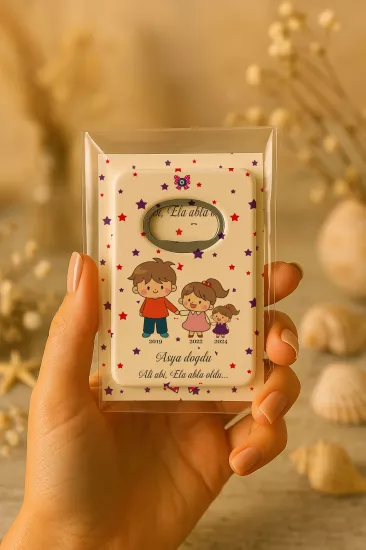 Kartlı Açacak Magnet | Bebek ve Baby Shower Hediyesi
