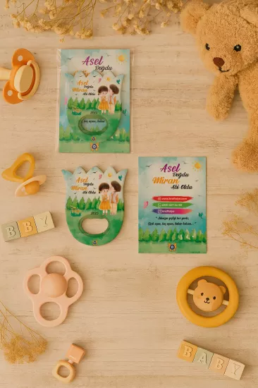 Kişiye Özel Lale Açacak Magnet | Yeni Doğan Bebek Hediyeliği
