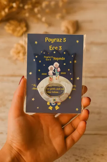 Kişiye Özel Lale Açacak Magnet | Yeni Doğan Bebek Hediyeliği
