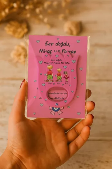 Kişiye Özel Lale Açacak Magnet | Yeni Doğan Bebek Hediyeliği