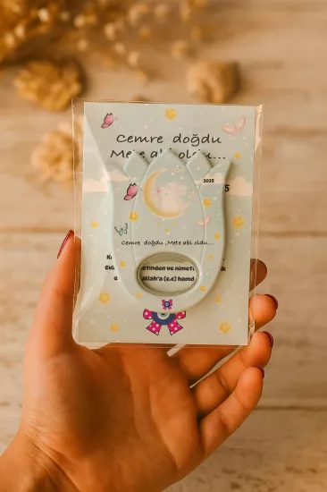 Bebek & Doğum Günü Kartlı Lale Açacak