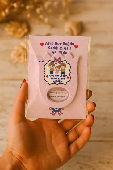 Bebek & Doğum Günü Kartlı Lale Açacak