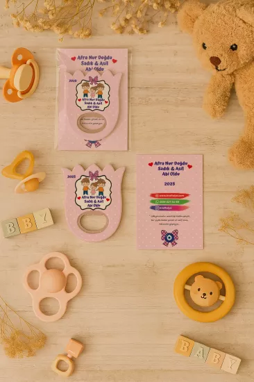 Bebek & Doğum Günü Kartlı Lale Açacak