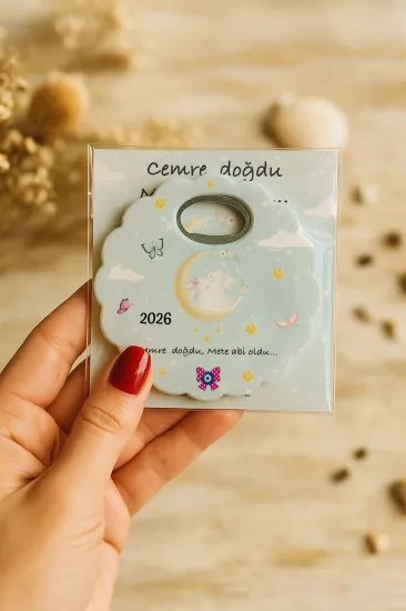 Kartlı Papatya Bardak Altlığı Açacak Magnet