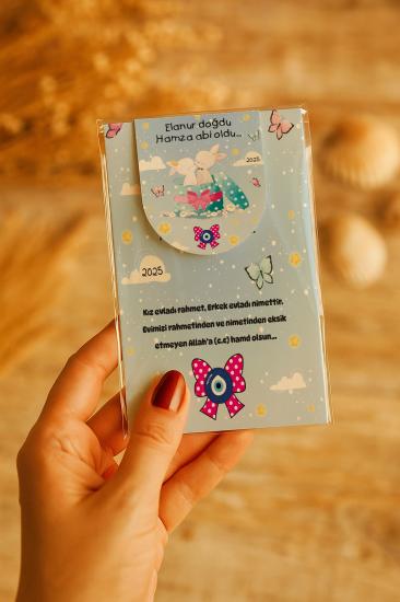 Kişiye Özel Bebek Hediyesi Mıknatıslı Kitap Ayracı