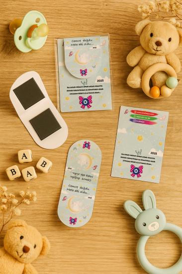 Kişiye Özel Bebek Hediyesi Mıknatıslı Kitap Ayracı