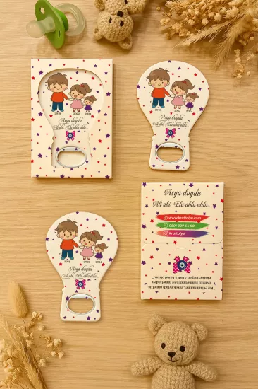Kutulu Balon Açacak Magnet – Yeni Doğan, Baby Shower, Doğum Günü, Diş Buğdayı Hediyesi