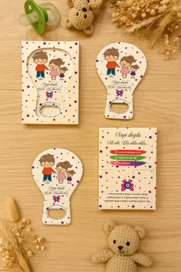 Kutulu Balon Açacak Magnet – Yeni Doğan, Baby Shower, Doğum Günü, Diş Buğdayı Hediyesi