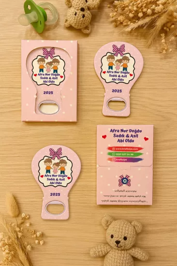 Kutulu Balon Açacak Magnet – Yeni Doğan, Baby Shower, Doğum Günü, Diş Buğdayı Hediyesi