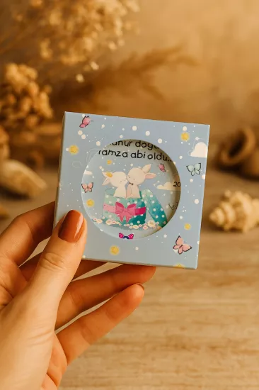 Kişiye Özel Kutulu Metal Açacak Magnet – Doğum Günü, Baby Shower ve Bebek Hediyelikleri