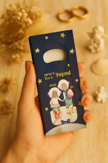 Yeni Doğan, Baby Shower, Doğum Günü Hediyesi Kutulu Açacak Magnet