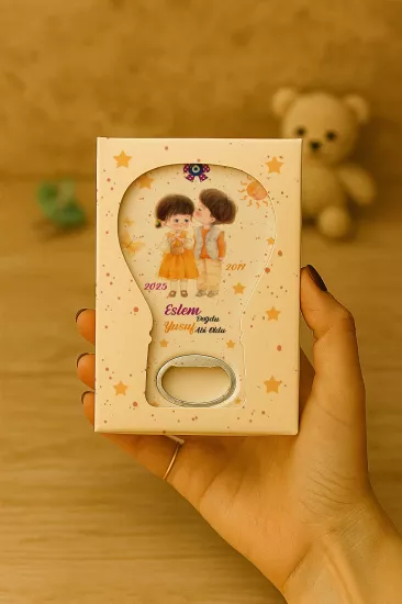 Mühürlü Kutulu Balon Açacak Magnet – Yeni Doğan, Doğum Günü, Baby Shower, Diş Buğdayı Hediyesi