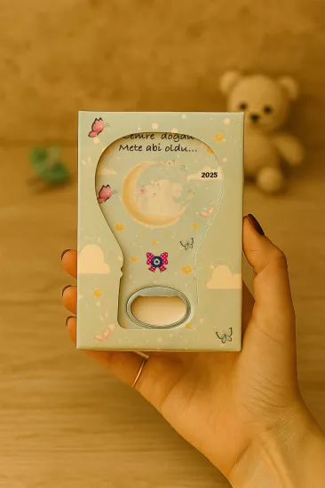 Mühürlü Kutulu Balon Açacak Magnet – Yeni Doğan, Doğum Günü, Baby Shower, Diş Buğdayı Hediyesi