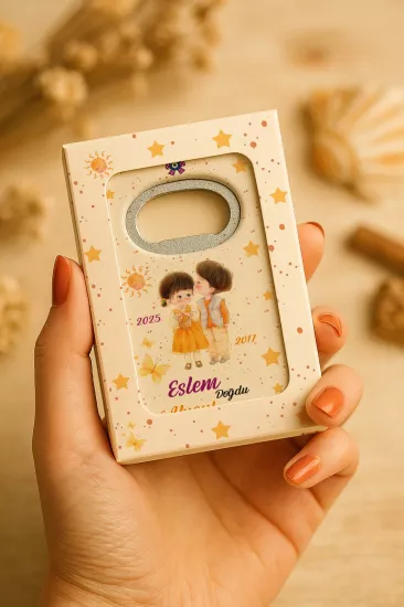 Mühürlü Açacak Magnet – Bebek Hediyesi