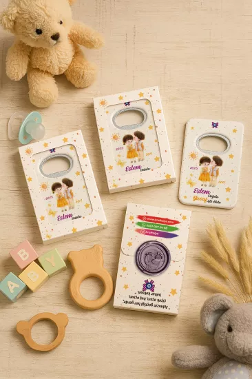 Mühürlü Açacak Magnet – Bebek Hediyesi