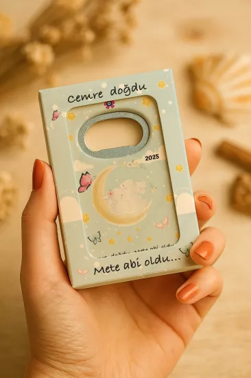 Mühürlü Açacak Magnet – Bebek Hediyesi