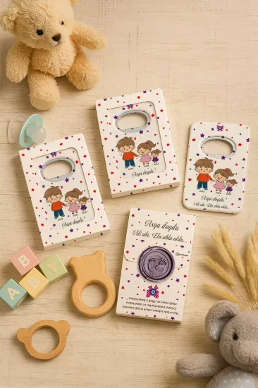 Mühürlü Açacak Magnet – Bebek Hediyesi