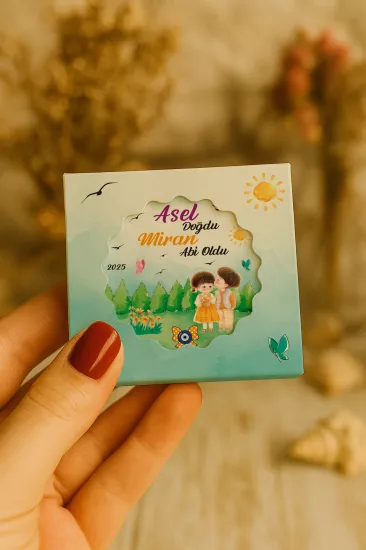 Kişiye Özel Mühürlü Kutulu Kapak Şekilli Açacak Magnet | Özel Gün Hediyelikleri