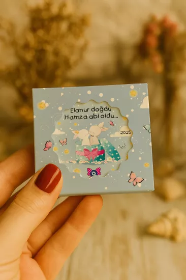 Kişiye Özel Mühürlü Kutulu Kapak Şekilli Açacak Magnet | Özel Gün Hediyelikleri