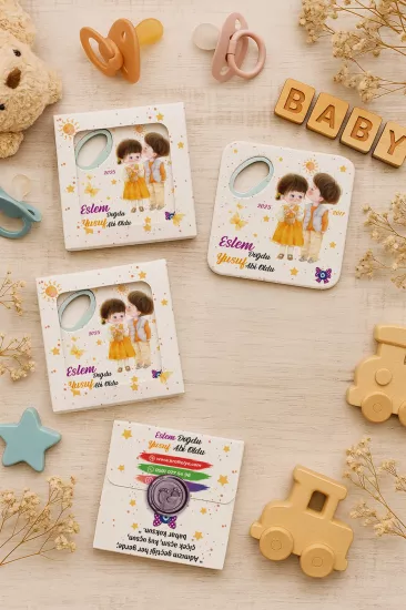 Mühürlü Kutulu Bardak Altlığı Açacak Magnet