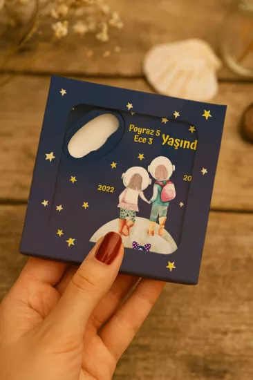 Mühürlü Kutulu Bebek Hediyelikleri | Kişiye Özel Metal Açacak Magnet