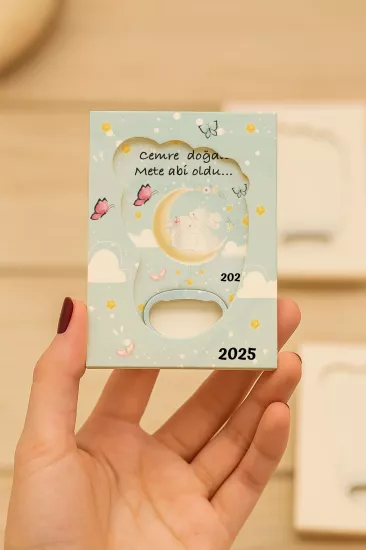 Mühürlü Ayak İzi Magnet | Bebek Hediyelikleri