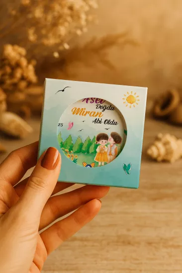 Mühürlü Kutulu Bebek Hediyelikleri | Kişiye Özel Metal Açacak Magnet