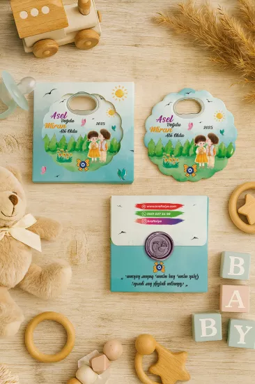 Mühürlü Kutulu Papatya Açacak Magnet – Bebek Hediyesi, Baby Shower, Doğum Günü