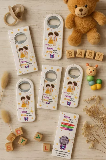 Yeni Doğan, Baby Shower ve Doğum Günü Hediyesi Mühürlü Açacak Magnet